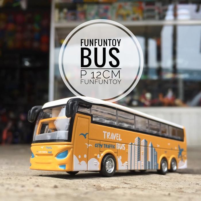 Mainan diecast miniatur bus pariwisata metal diecast basuri transjakarta bis sekolah school bus