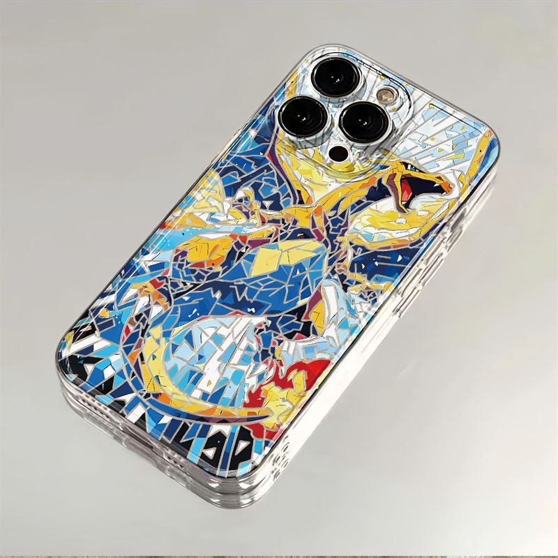 Rusak Kartun Charizard Pokemon Casing Hp Samsung S25 Fe S25 Ultra S25 Plus S24 Fe M14 M15 M55 S20 Fe