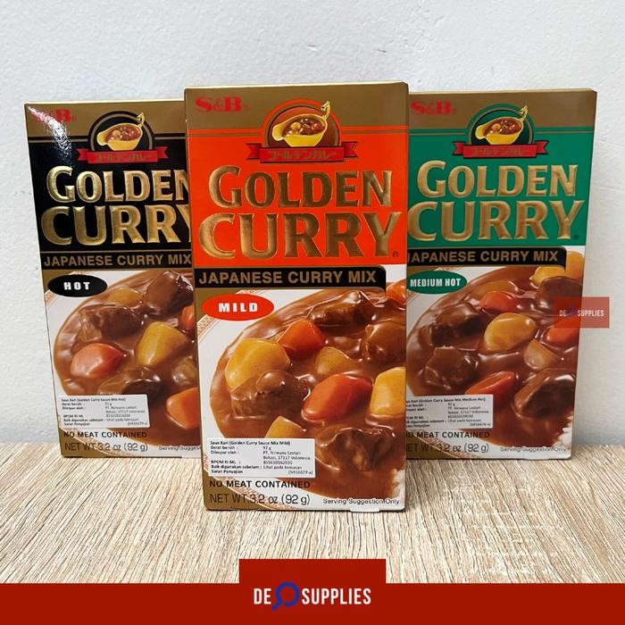 

TERMURAH S&B Golden Curry Sauce 92gr - Saus Kari Jepang Japanese Curry 5porsi READY STOCK