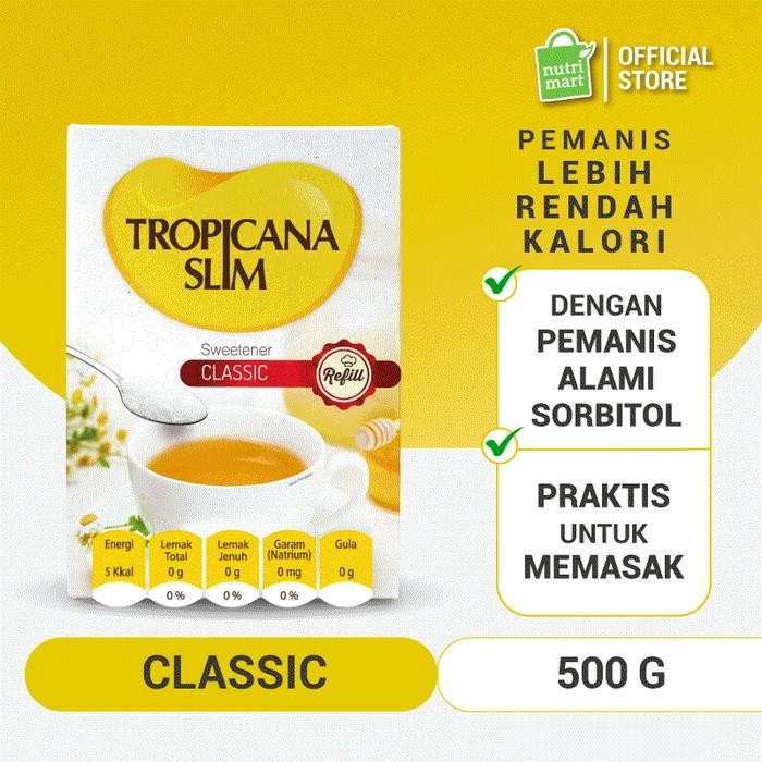 

ASLI Tropicana Slim Classic Refill 500gr - Pengganti Gula READY STOCK