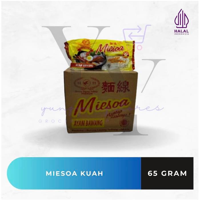 

[PAKET 12 DUS] Miesoa Kuah Cap Burung Layang Terbang 65 gram