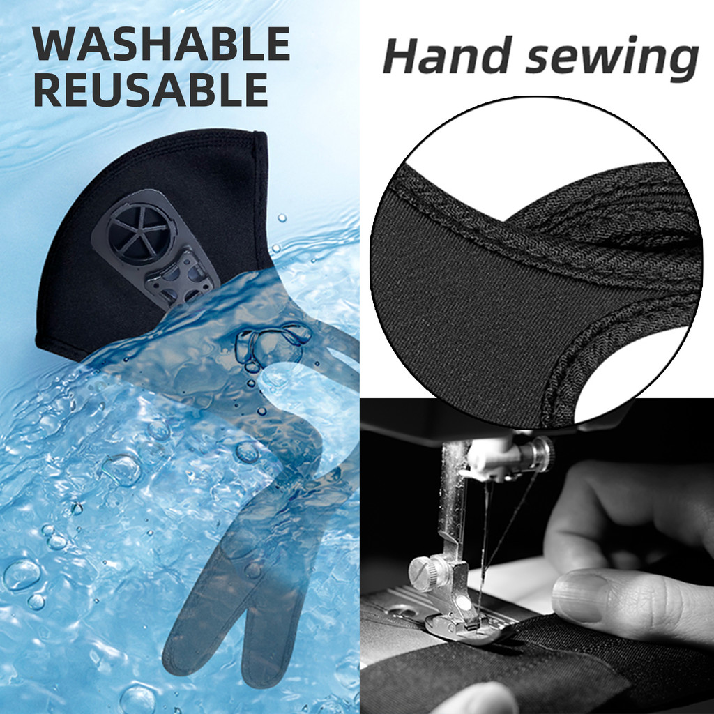 Electric Fresh Air Kn95 Face Mask with Fan,Wearable Mini Air Purifier Mask,Replaceable Filter