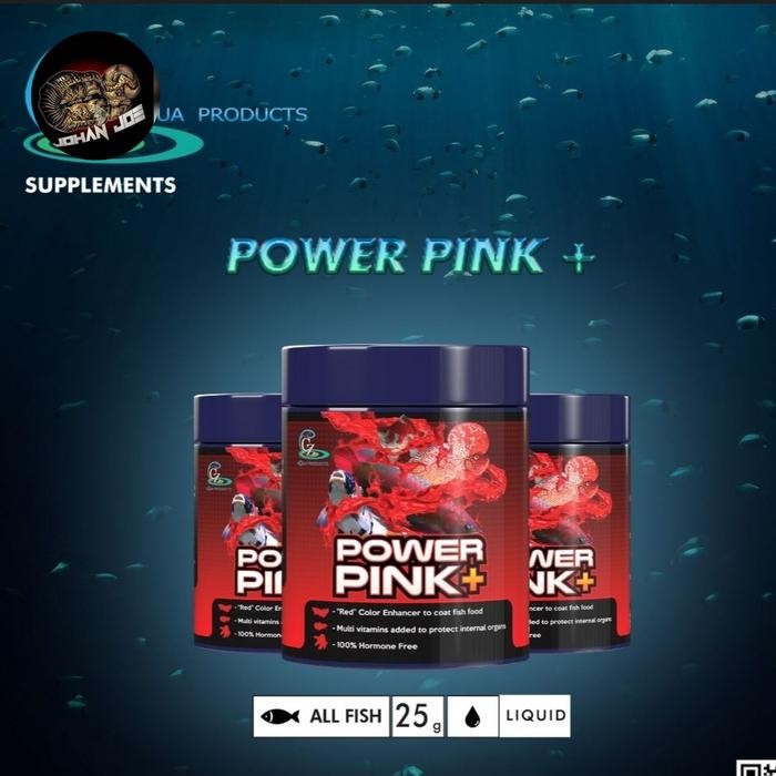 

Pewarna power pink + pewarna merah ikan import 25gram ikan hias super