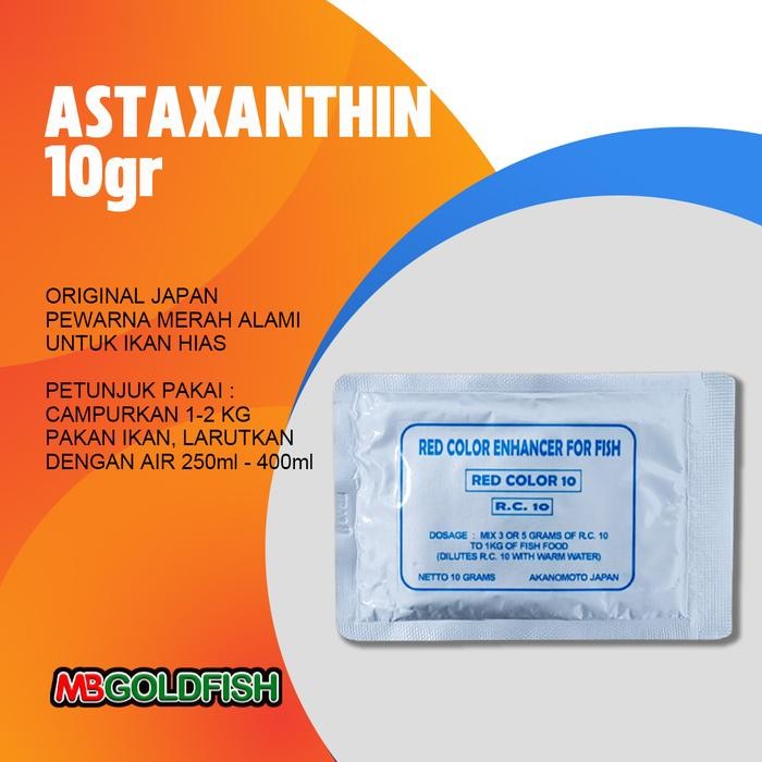 

ASTAXANTHIN repack 10gr ori japan.pewarna merah alami untuk ikan hias