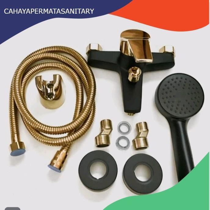 Kran Bathtub Panas Dingin Black Gold/Keran Air/Kran Shower New Stok