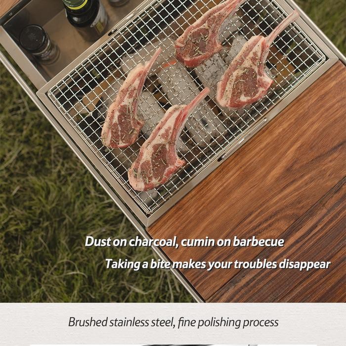 Grill Naturehike Nh20Cj006 Barbeque Stainless Bbq Alat Panggang