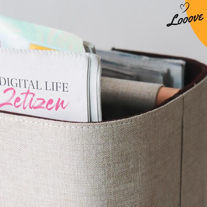 Tempat/ Keranjang/ Box Majalah,Koran,Buku Kayu Jati Motif Putih Polos