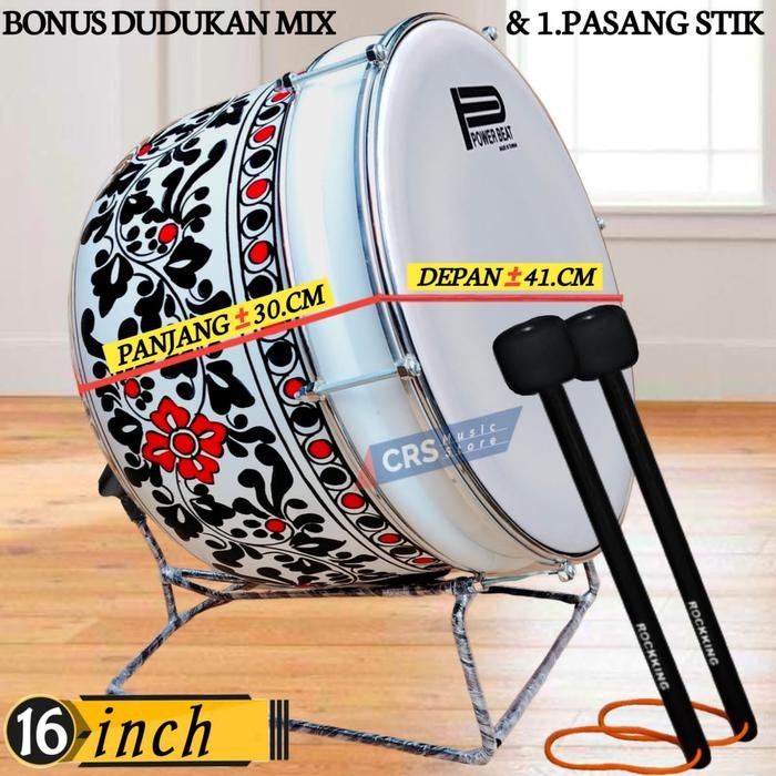 Bas Hadroh Marawis Motif Putih Corak Hitam