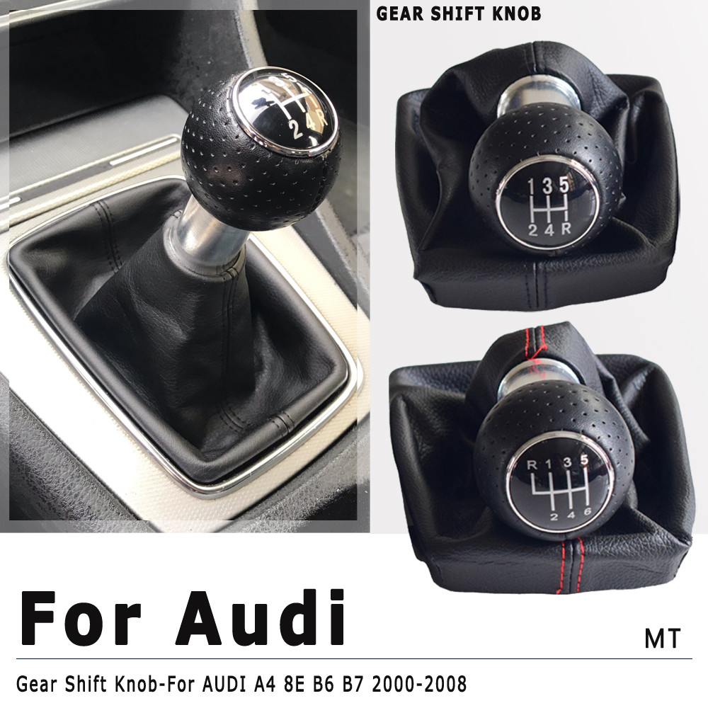 IMPORT FIT FOR AUDI A4 B6 B7 2000-2008 MANUAL 5 6 SPEED CAR GEAR SHIFT SHIFTER KNOB LEVER HANDLE