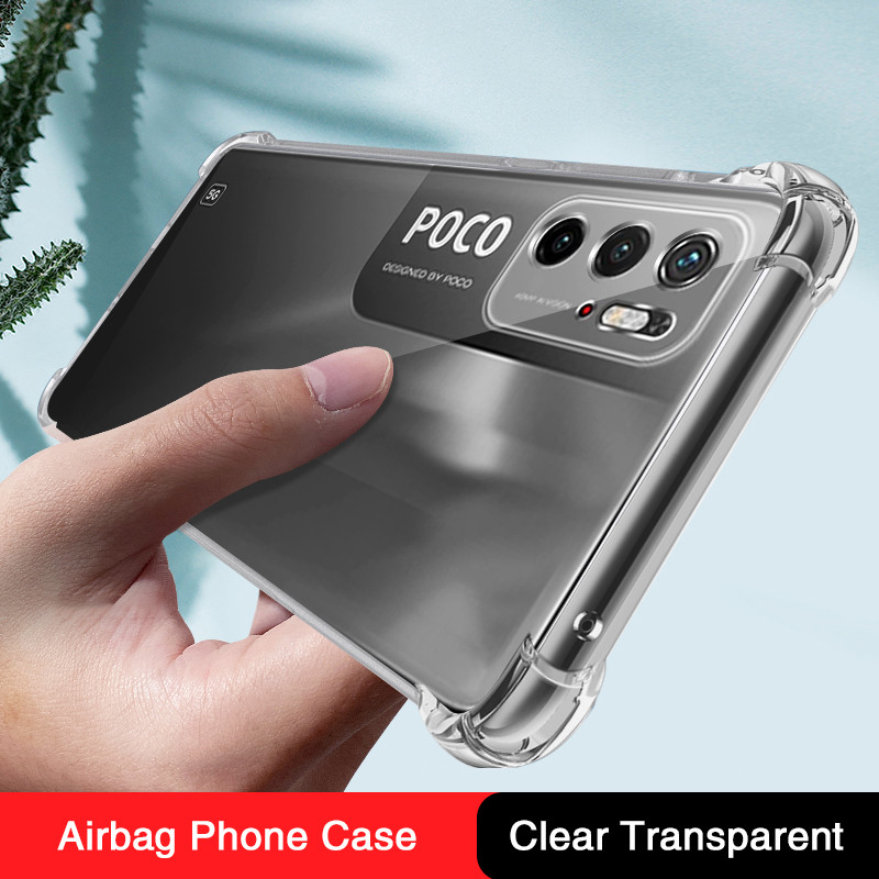 Coque Silicone Shockproof Phone Case For Xiaomi Poco M3 Pro M3Pro 5G Airbag Transparent Original