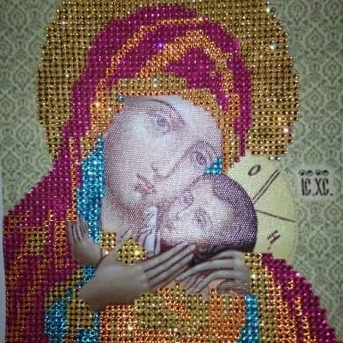 MAOSTORE DIAMOND PAINTING 5D RHINESTONE BUNDA MARIA MARY KATOLIK DPR10