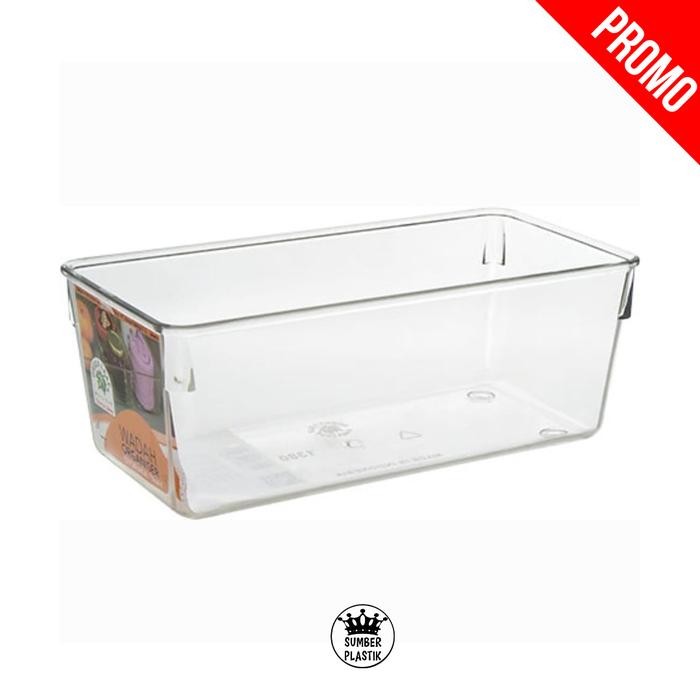(Allthebest) GREEN LEAF Storage Tray Simply 1380 Wadah Serbaguna Acrilic Transparan