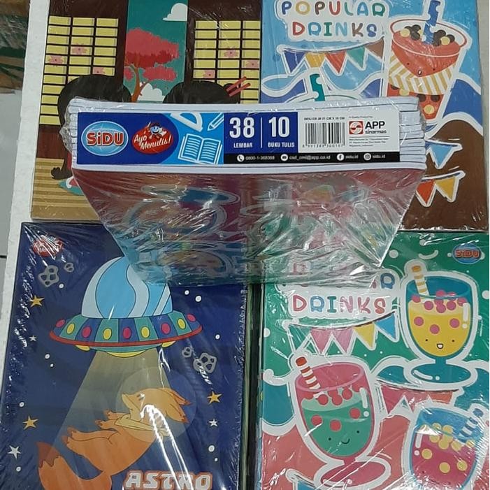 

Buku Tulis Sidu 38 Lembar.1 Pak /10 Buku.