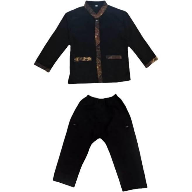 (Allthebest) Setelan Sekolah Pangsi Anak SD Batik Polos Sekolah TK SD Jumbo