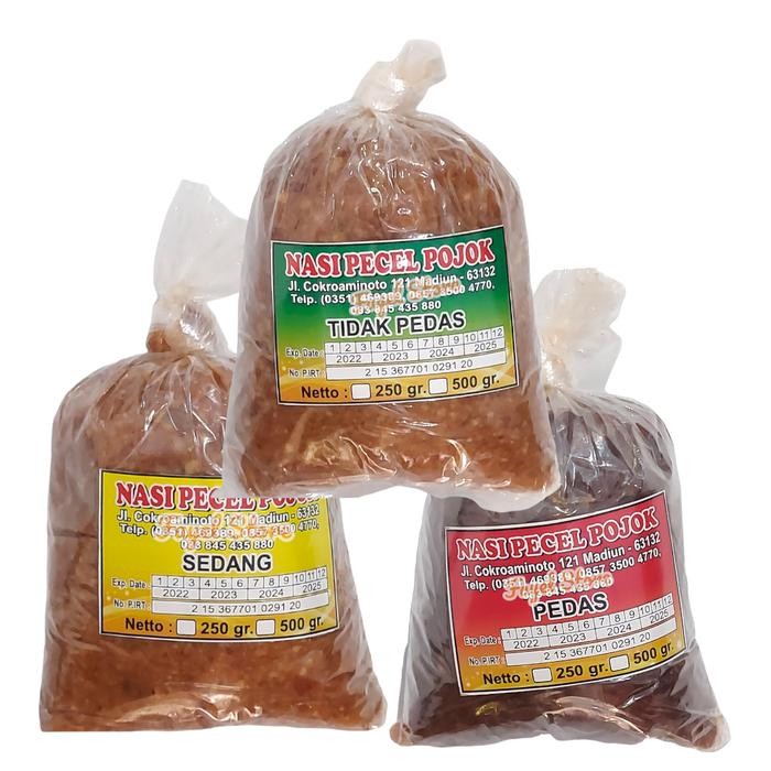 

ASLI Sambel Pecel Madiun Asli Warung Nasi Pecel Pojok Rasa Pedas READY STOCK