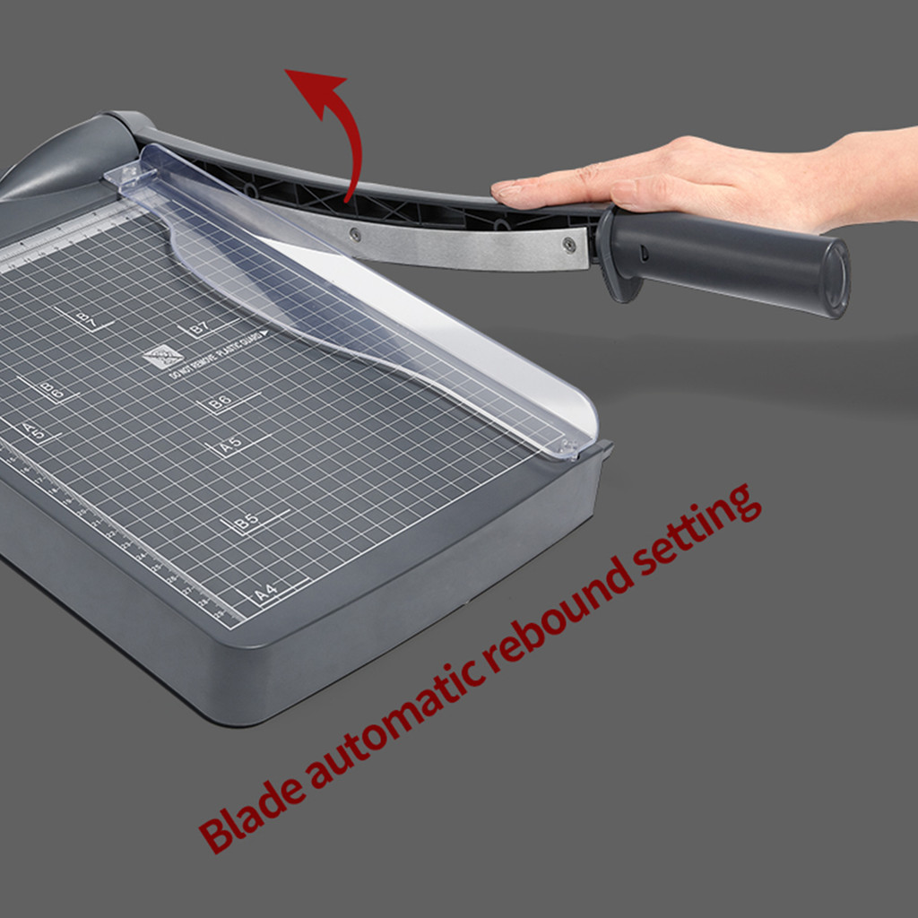 

JIELISI Mini Paper Trimmer Guillotine Cutter A4 Cut Length Desktop Paper Cutting Machine with