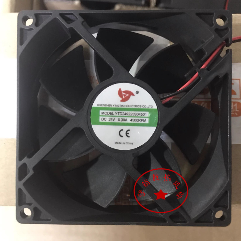New Cooling Fan for YTD249225S04501 DC 24V 0.3A Cooler Fan 92*92*25mm