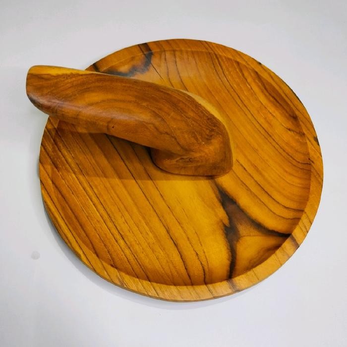 cobek kayu jati 22cm,satu set cobek dan ulek kayu jati,cobek kayu,cobek kayu jati, peralatan dapur