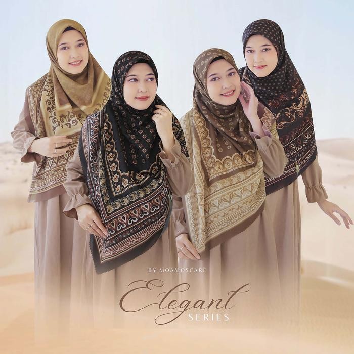 (Allthebest) Hijab Segi Empat / Syari Motif / Jilbab Jumbo Elegant Series 140x140 & 120x120