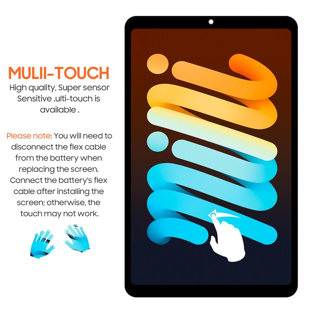 8.7" NEW Original LCD For Samsung Galaxy Tab A9 SM- X115 X110 Tablet Display Panel Touch Screen