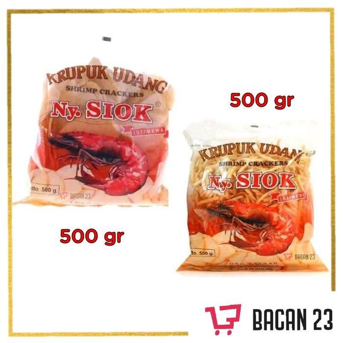

Kerupuk Udang Ny.Siok Oval Lebar&Panjang (500g)/ Keripik/ Bacan 23