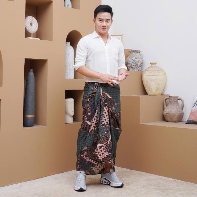 (Allthebest) GRANITO.ID - SARUNG SRIKANDI Kawung Batik pria wanita sarung rok lilit tenun asli sumba
