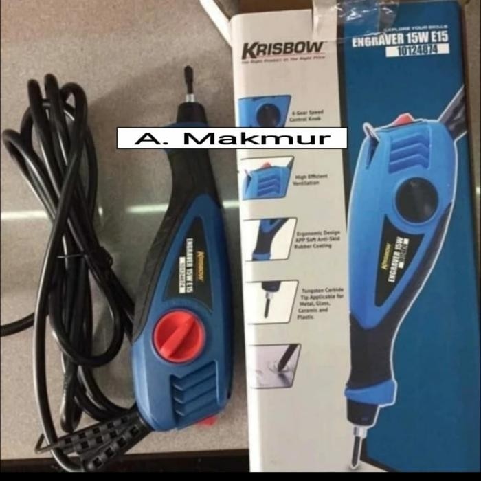 

Promo! Engraver 15W, 220V E15 Mesin Ukir Grafir 15 Watt Krisbow