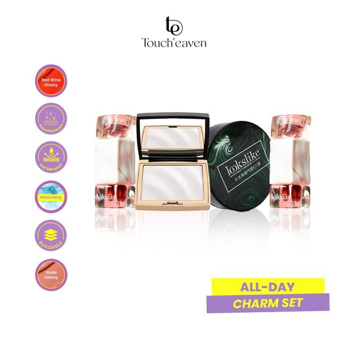[BPOM] HOJO x LooksLike All Day Charm Set Highlighter Gold + Lip Tint Mystic M