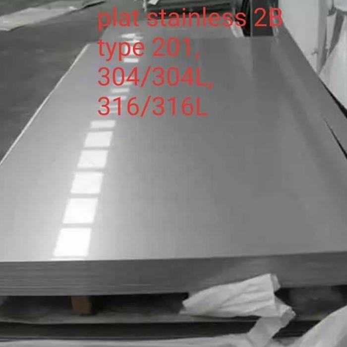 plat stainless 304 tebal 2mm doff