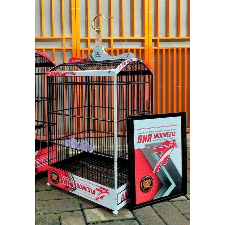 SANGKAR KANDANG KOTAK BNR INDONESIA DECAL 77 NO 1 DAN 2