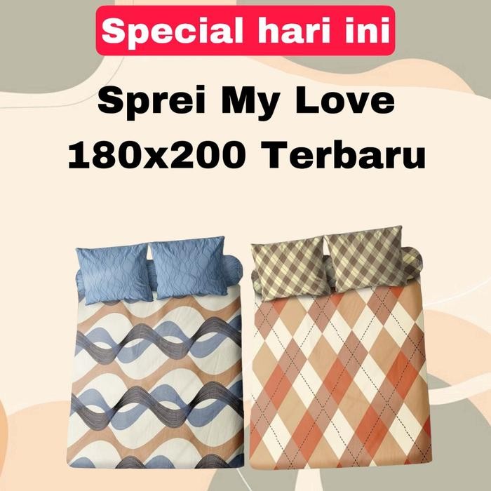 Sprei My Love King 180x200 No. 1 Motif Terbaru