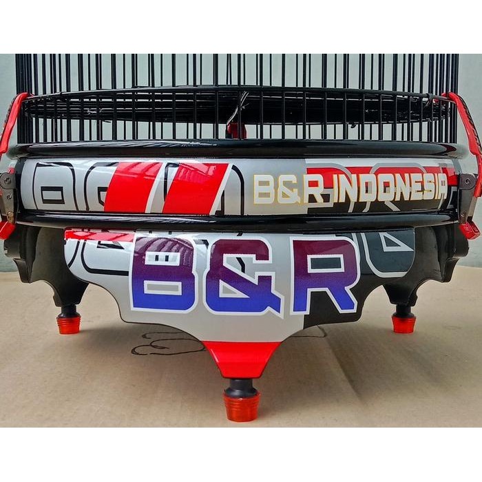 SANGKAR KANDANG LOVEBIRD LB BNR B&R DECAL PVC