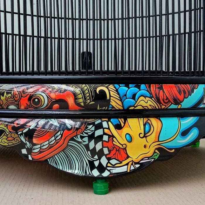 SANGKAR/KANDANG MURAI EBOD JAYAxSAZIME PVC DECAL BARONG KOI