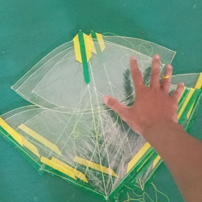 (Allthebest) layangan papiran mini siap terbang full fiber