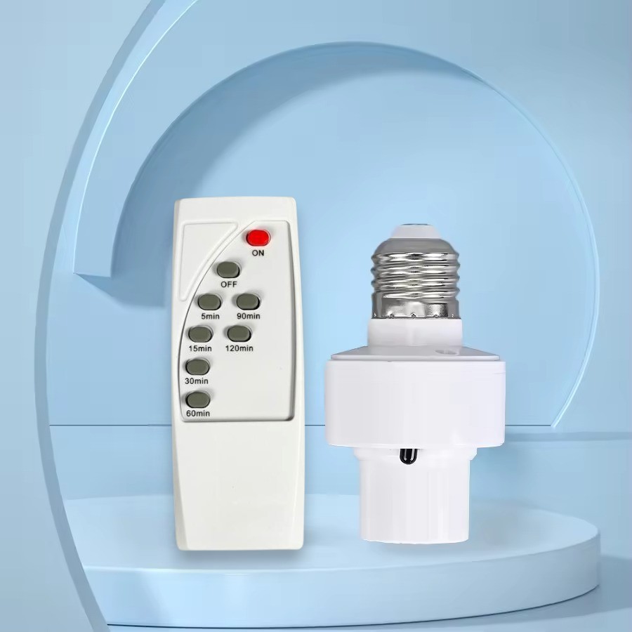 Fitting Lampu Bohlam E26 E27 dengan Remot Kontrol 40W