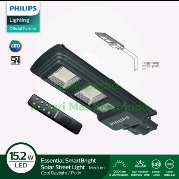 Paling Murah. Philips Lampu Jalan Pju Solar Tenaga Surya Brc010 Led 20/765