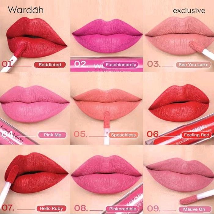 Wardah Exclusive Matte Lip Cream/ Wardah Lip Cream Tahan Lama/ Lipcream Wardah Exclusive Lipstik
