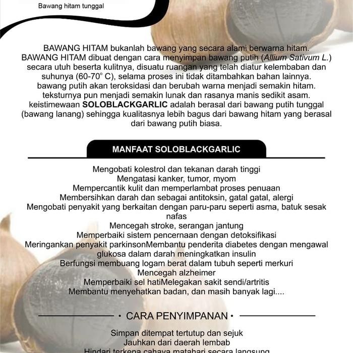 

PAGAMART BLACK GARLIC / BAWANG HITAM TUNGGAL (BUKAN KATING) BERAT 250GRAM