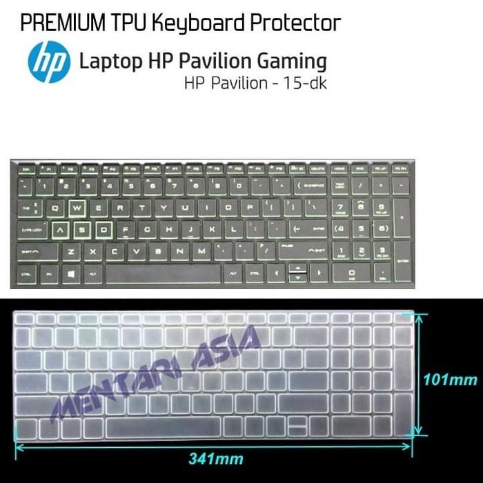 Keyboard Protector HP Pavilion 15 Gaming - PREMIUM TPU Clear