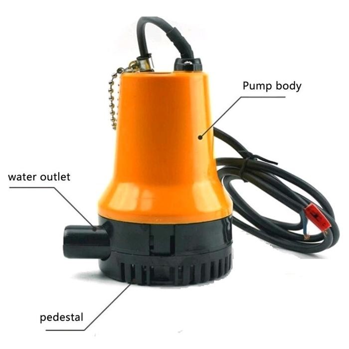 Terlaris Pompa Air Celup Bilge Pump Marinepet Mini 12Volt Dc Submersible Pump