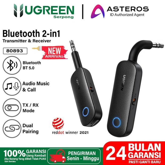 Ugreen Adaptor Receiver Bluetooth 5.0 Wireless Aptx Jack 3.5 Original