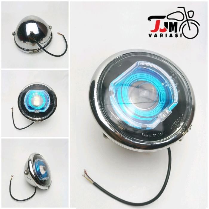 Lampu Daymaker Billed Set Batok 5,75 Inch Pesek Jute PNP MotorHonda CB GL 10 Max Pro MEGAPRO TIGER