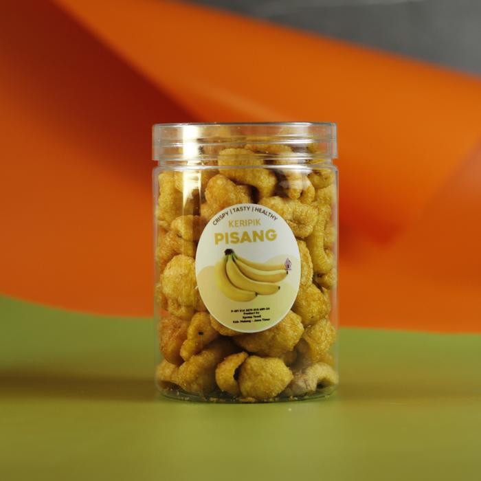 

Sedia KERIPIK PISANG CRISPY BANANA CRISPY CHIPS Keripih buah Sehat Premium Quality Ukuran 750 ml 1