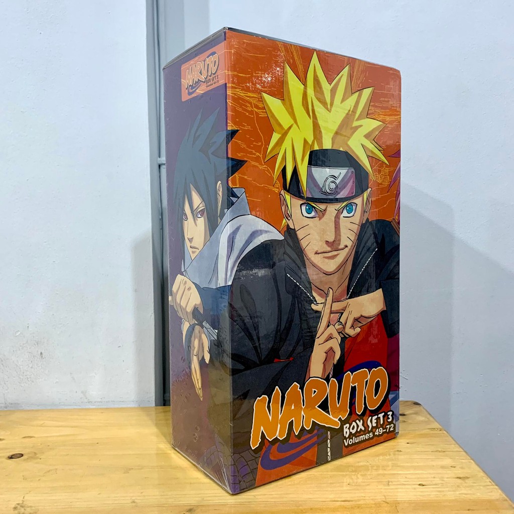 Naruto Box Set 3 vol 49-72 Masashi Kishimoto Viz Komik English Manga