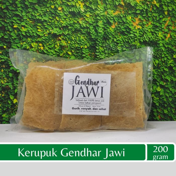

Sedia Kerupuk Gendar Krupuk Gendhar Jawi 200 gram