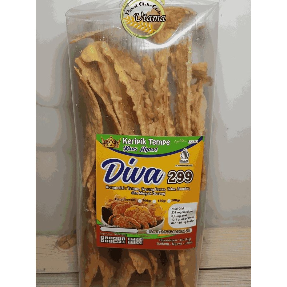 

Sedia Keripik Tempe Diva Khas Ngawi