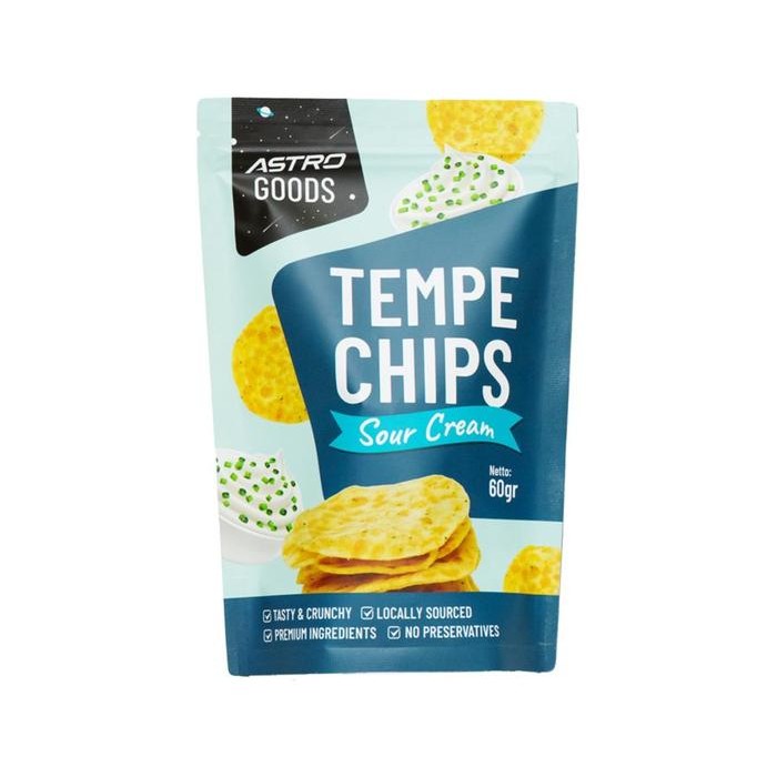 

Sedia Keripik Tempe Sour Cream 60 gr Astro Goods