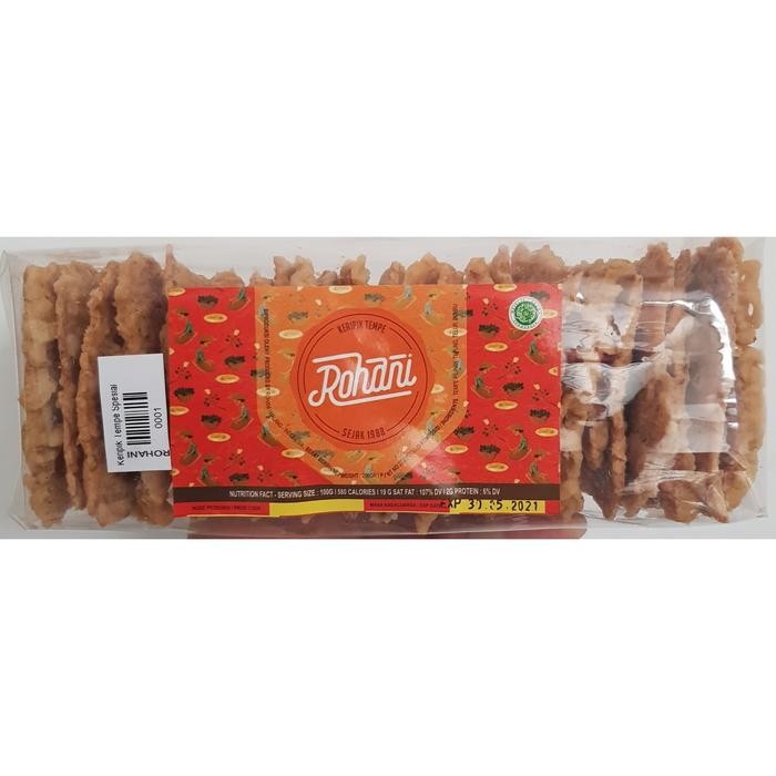 

Sedia Kripik Tempe Spesial Rohani 250gr Khas Malang