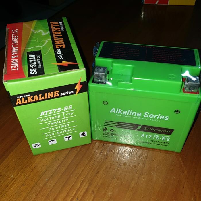 AKI KERING VARIO125,150, MERK ALKALINE ATZ7S-BS