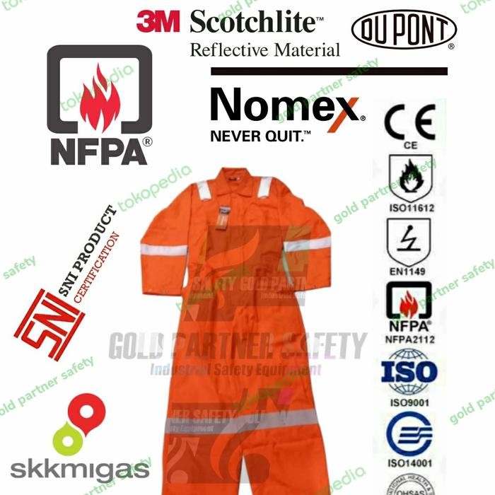wearpack Coverall Dupont nomex Flemings 4,5 Oz original Nomex 3A
